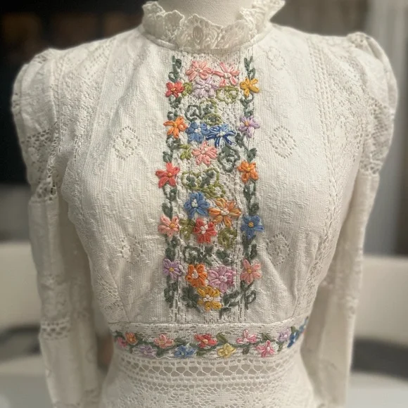 Free People Garden Grace Top xs - Picture 6 of 11